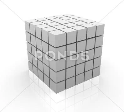 3d cubes Stock Illustration
