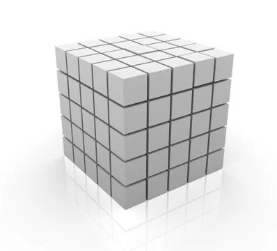 3d cubes Stock Illustration