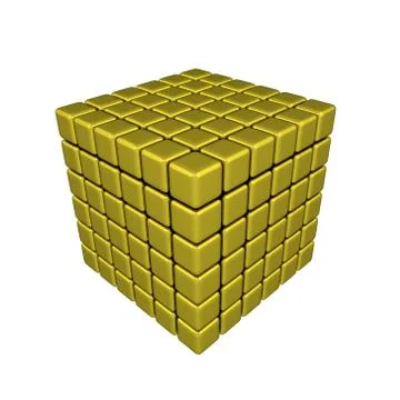 3D Cubes Stock Illustration