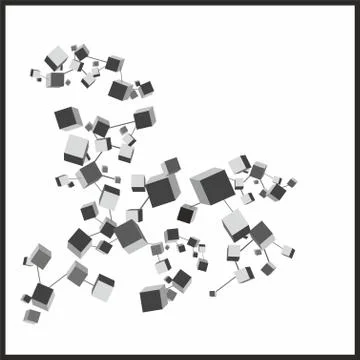 3d cubes イラスト素材