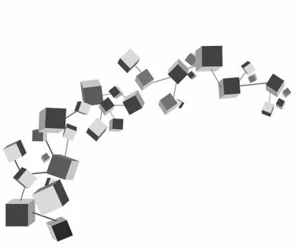 3d cubes Stock Illustration