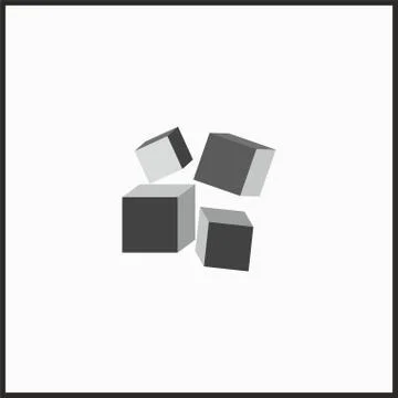 3d cubes Stock Illustration
