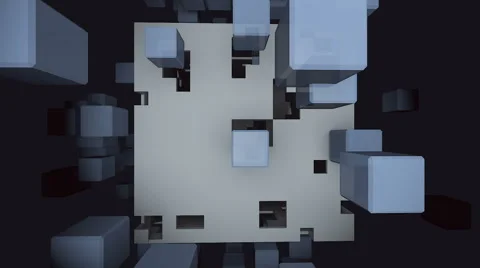 3d Cubes moving background, 3d animation  Video stock 46305095