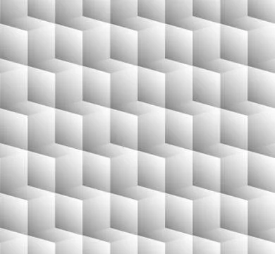 3D cubes spatial seamlessly repeatable monochrome pattern Stock Illustration