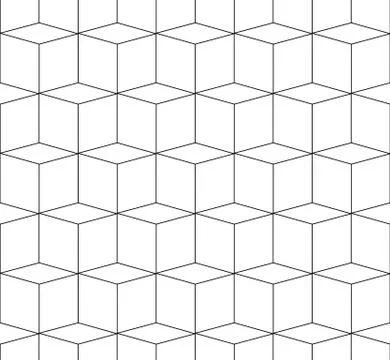 3D cubes spatial seamlessly repeatable monochrome pattern 스톡 일러스트