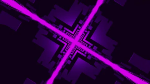 3D Cubes Tunnel Purple Background Stock Footage 282898880