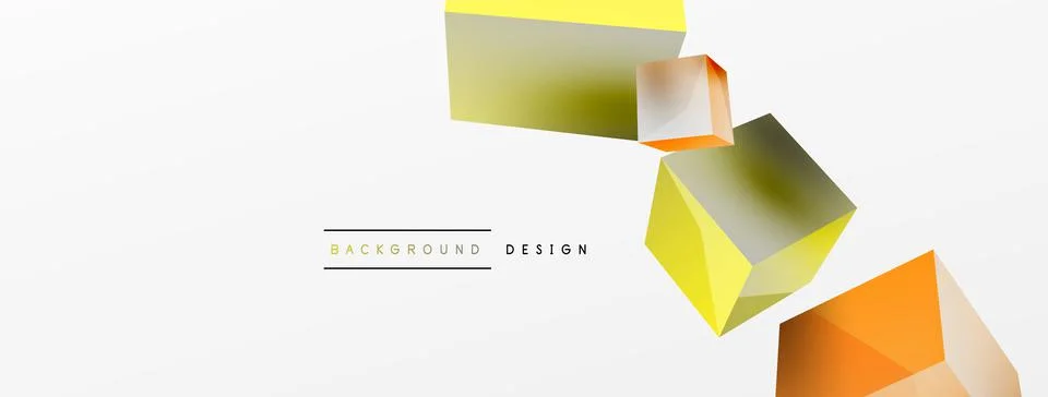 3d cubes vector abstract background. Composition of 3d square shaped basic イラスト素材