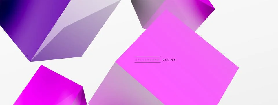 3d cubes vector abstract background. Composition of 3d square shaped basic イラスト素材