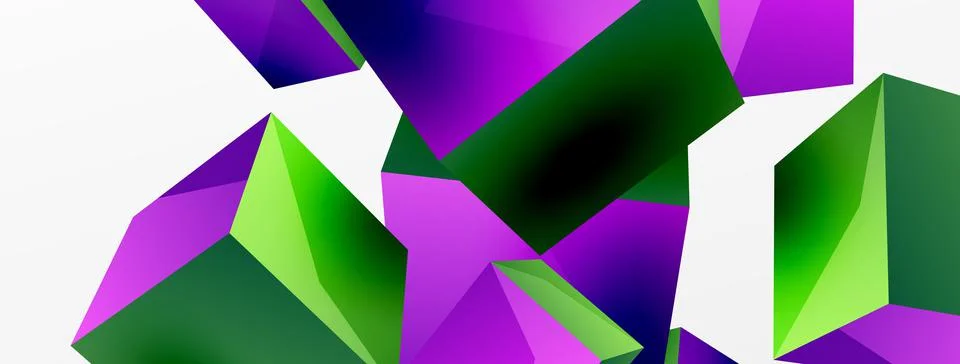 3d cubes vector abstract background. Composition of 3d square shaped basic イラスト素材