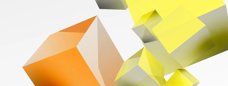 3d cubes vector abstract background. Composition of 3d square shaped basic イラスト素材