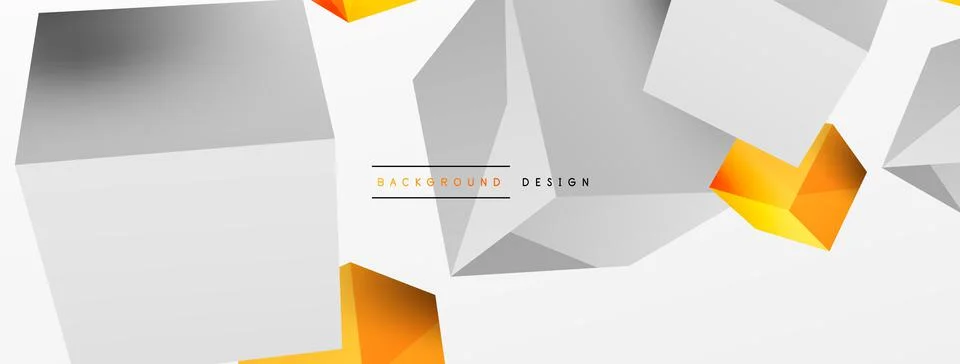 3d cubes vector abstract background. Composition of 3d square shaped basic イラスト素材