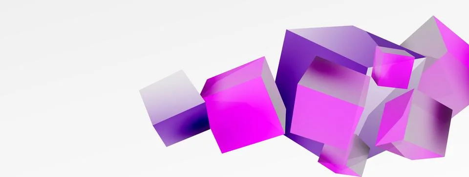 3d cubes vector abstract background. Composition of 3d square shaped basic イラスト素材