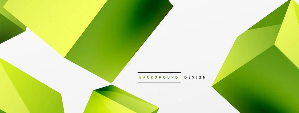 3d cubes vector abstract background. Composition of 3d square shaped basic Stock Illustration