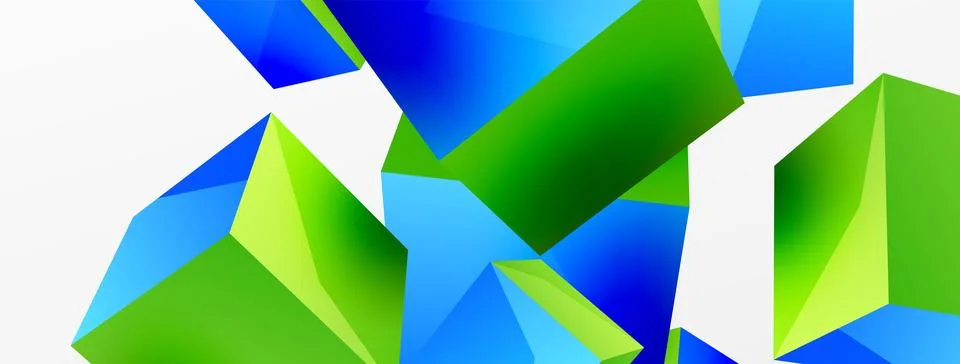 3d cubes vector abstract background. Composition of 3d square shaped basic イラスト素材