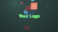 3D Cubic Trails Logo Reveal Stock After Effects