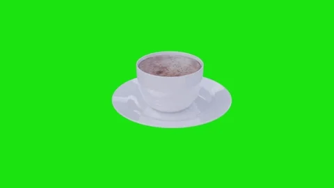 3D Cup of Coffee Rotation | 360° Loop Stock Footage 306255849