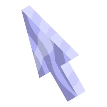 3d cursor pointing with purple wavy pattern Stock Illustration