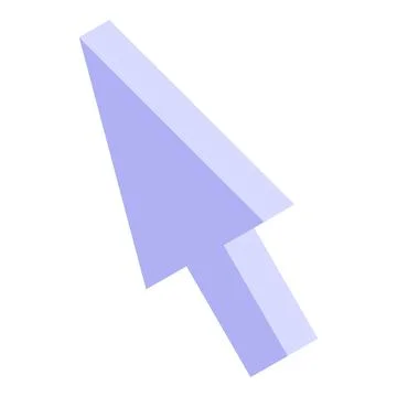 3d cursor pointing to the top right corner Stock Illustration