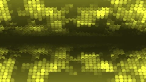3d curve glowing Yellow spherical ball futuristic background Stock Footage 273203228