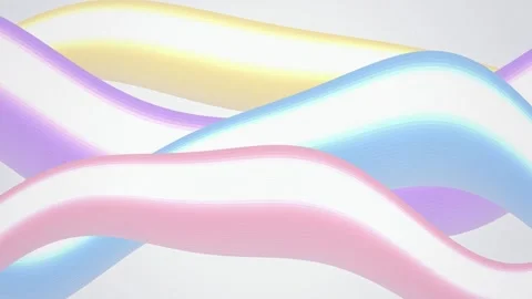 3D curved bands weaving seamless loop motion background Stock Footage 343799394