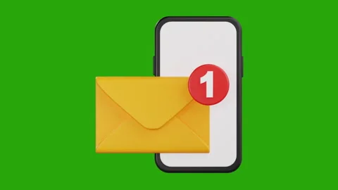 3D Customer Survey Notification on Phone Animation Stock Footage 311796867
