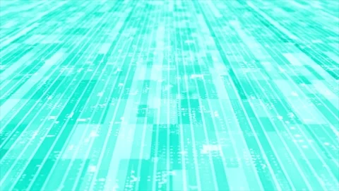 3D cyan striped box pattern moving technology cyberspace background Stock Footage 272430046
