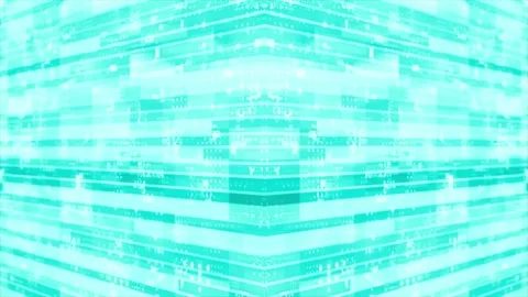 3D cyan striped box pattern moving technology cyberspace background Stock Footage 272431914
