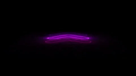 3d cycled animation, abstract pink red neon background with glowing arrows, show Stock Footage 242429741