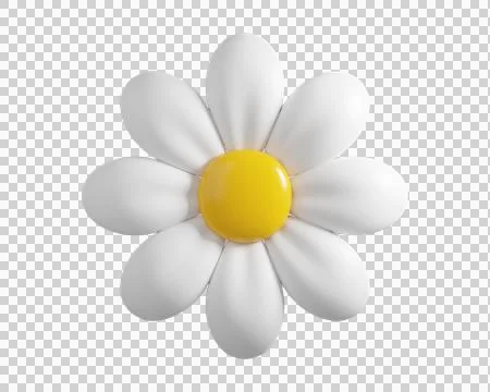 3D Daisy Flower Stock Illustration