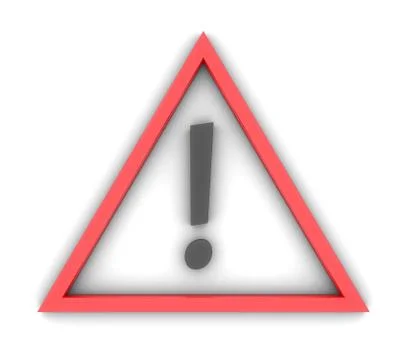 3d Danger symbol Stock Illustration