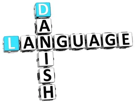 3d danish language crossword Stock Illustration