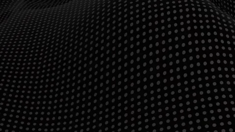 3d Dark Dot Pattern Surface Waving Background Loop 4k Stockbeeldmateriaal 346859395