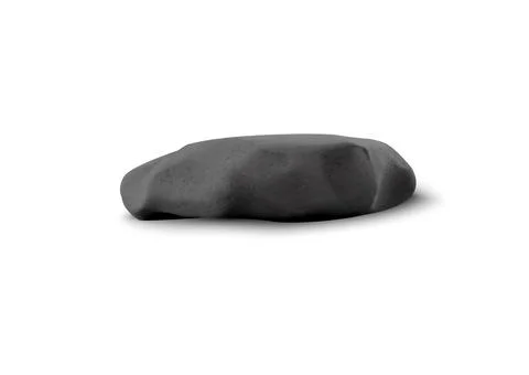 3d dark gray stone podium with smooth surface and shadow. Stock Illustration