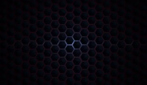 3D Dark Hexagon Background. Abstract background Stock-Illustration