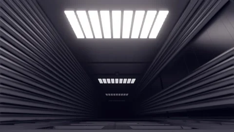 3D Dark Underground Tunnel Stock Footage 255449670