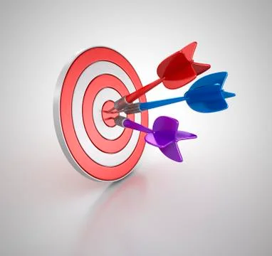 3d dart Stock Illustration