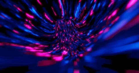 3d Data Digital Binary Tunnel Stock Footage 304944794
