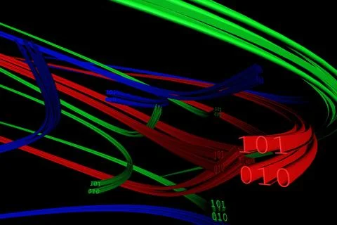 3d data 스톡 일러스트