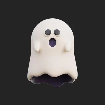 3d decorative elements for Halloween, trick or treat, october holiday, cart.. Stock Illustration