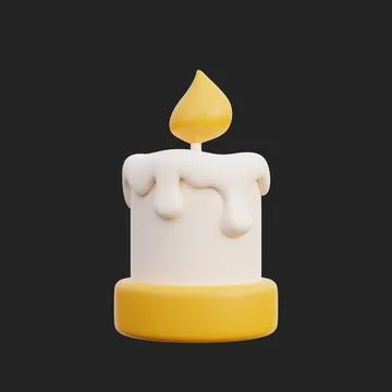 3d decorative elements for Halloween, trick or treat, october holiday, cart.. Stock Illustration