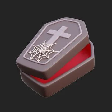 3d decorative elements for Halloween, trick or treat, october holiday, cart.. Stock Illustration