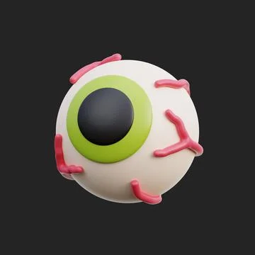 3d decorative elements for Halloween, trick or treat, october holiday, cart.. Illustrazione stock