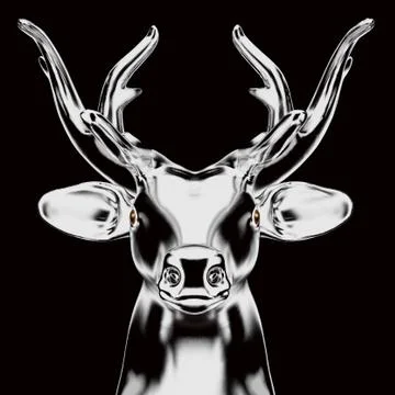 3d deer. Stock Illustration