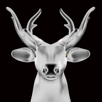 3d deer. Stock Illustration