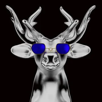 3d deer. Stock Illustration