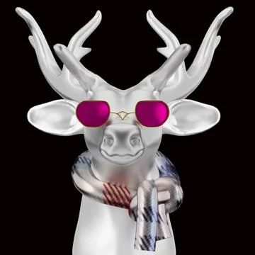 3d deer. Stock Illustration