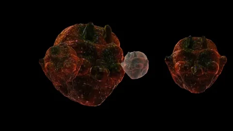 3D Demon Heads Stock Footage 128837878