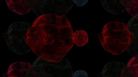 3D Demon Heads Stock Footage 128837930