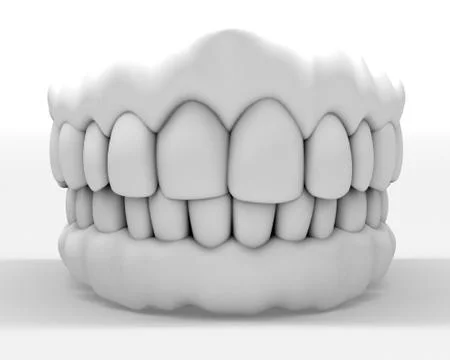 3d denture Stock Illustration