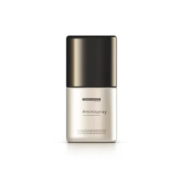 3D Deodorant Bottle On White Background. Shiny Packaging Stockillustratie